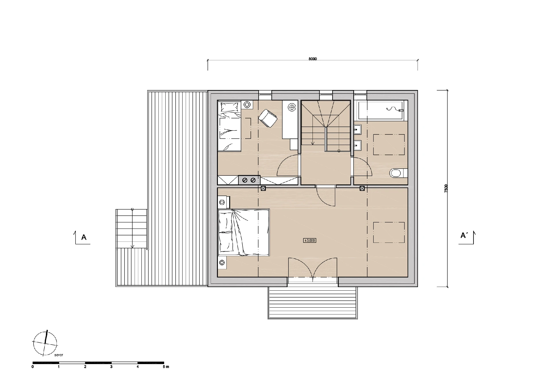 Architektonická studie - Stavba rodinné rekreace Radobyčice naší společností ArchOpa