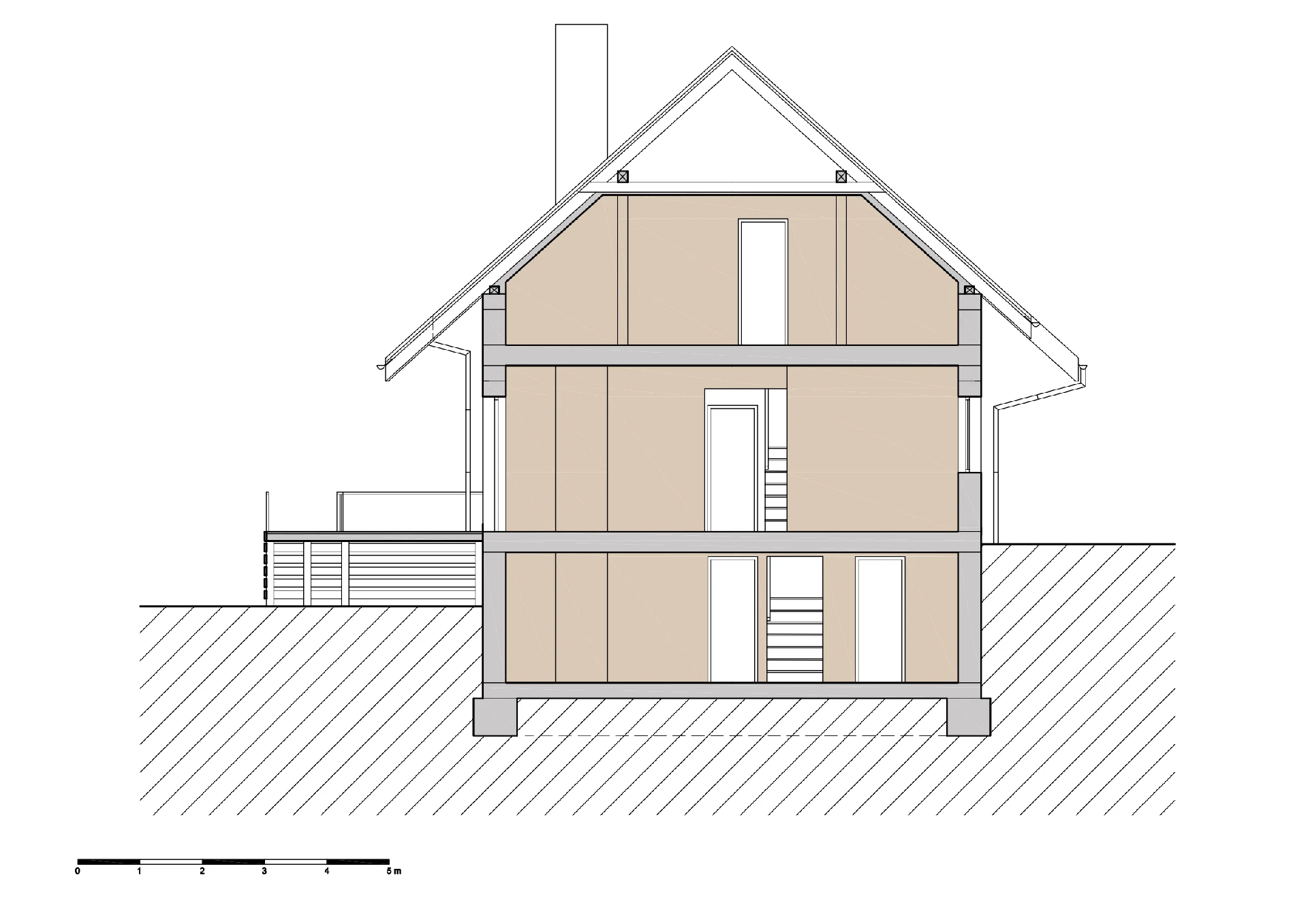 Architektonická studie - Stavba rodinné rekreace Radobyčice naší společností ArchOpa