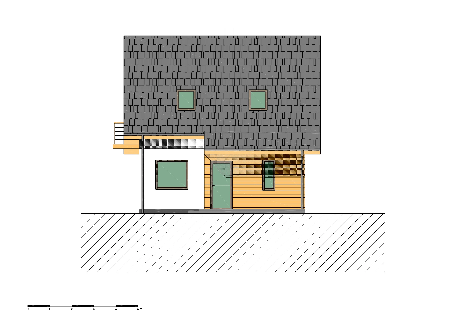 Architektonická studie - Stavba rodinné rekreace Radobyčice naší společností ArchOpa