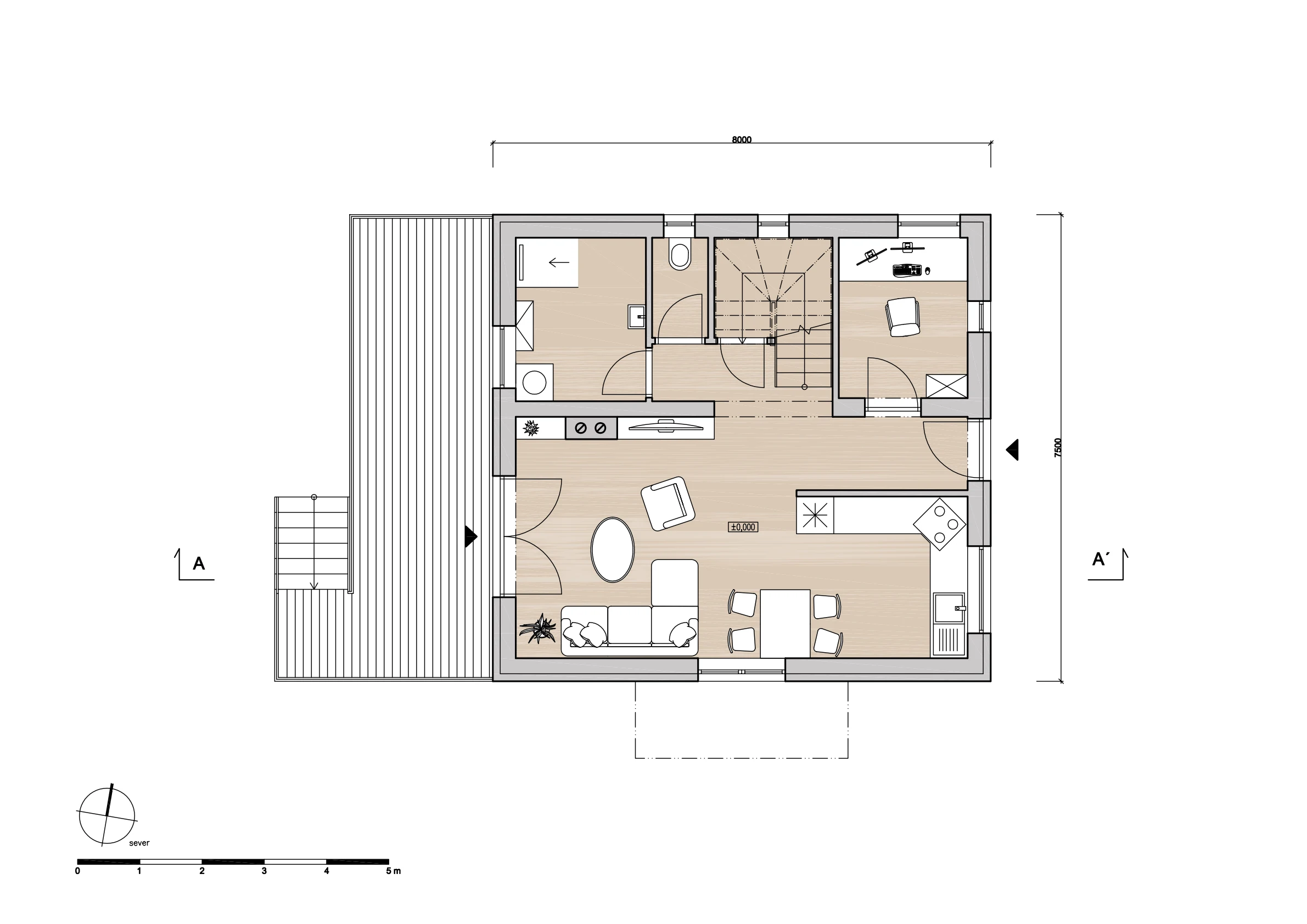 Architektonická studie - Stavba rodinné rekreace Radobyčice naší společností ArchOpa