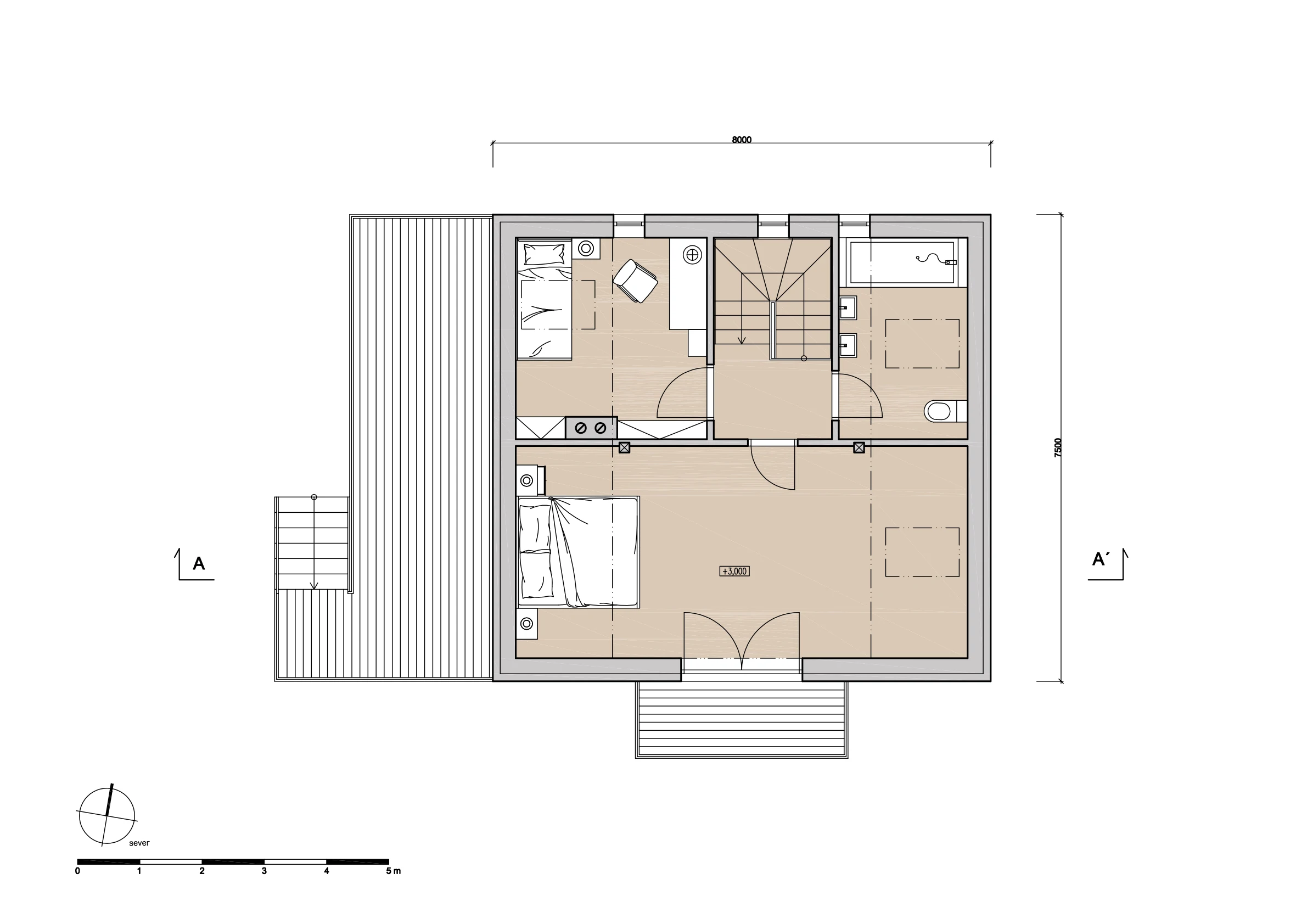 Architektonická studie - Stavba rodinné rekreace Radobyčice naší společností ArchOpa