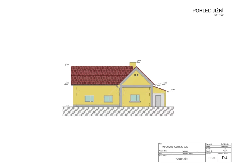 Pasport - rodinný dům Slavětín naší společností ArchOpa