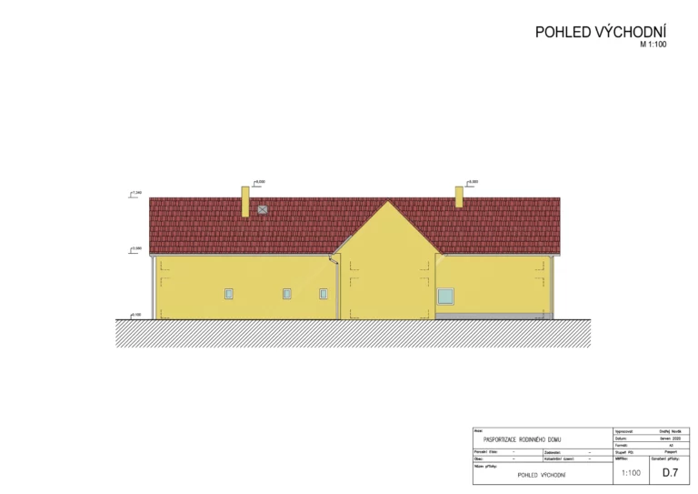 Pasport - rodinný dům Slavětín naší společností ArchOpa