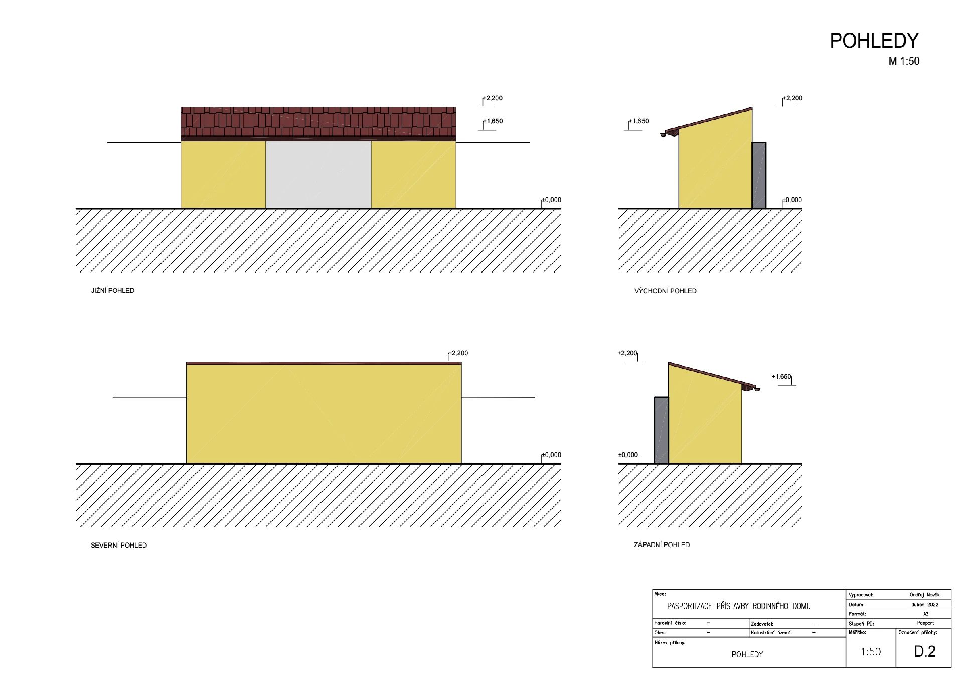 Pasport - přístavby Slavětín naší společností ArchOpa