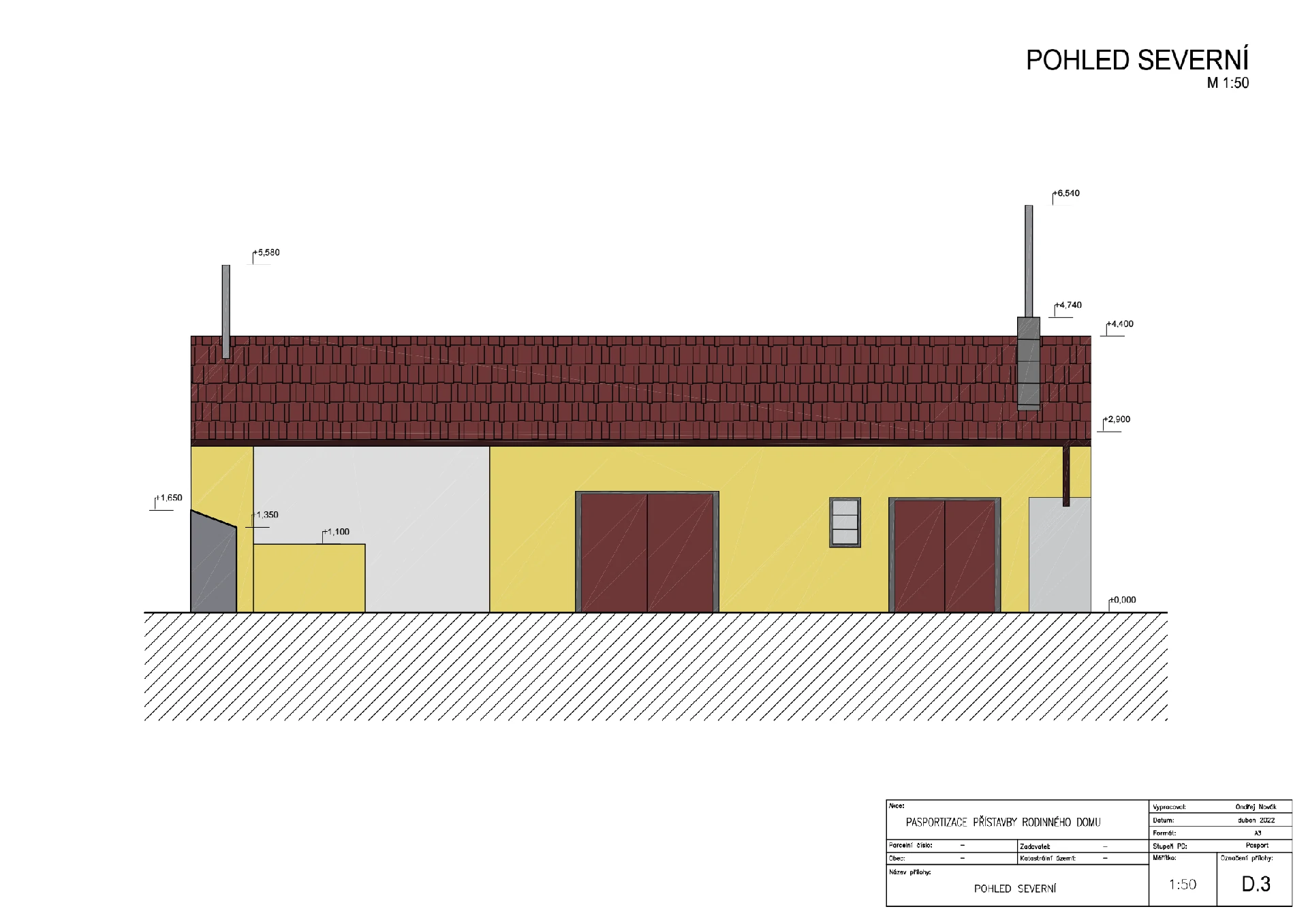 Pasport - přístavby Slavětín naší společností ArchOpa