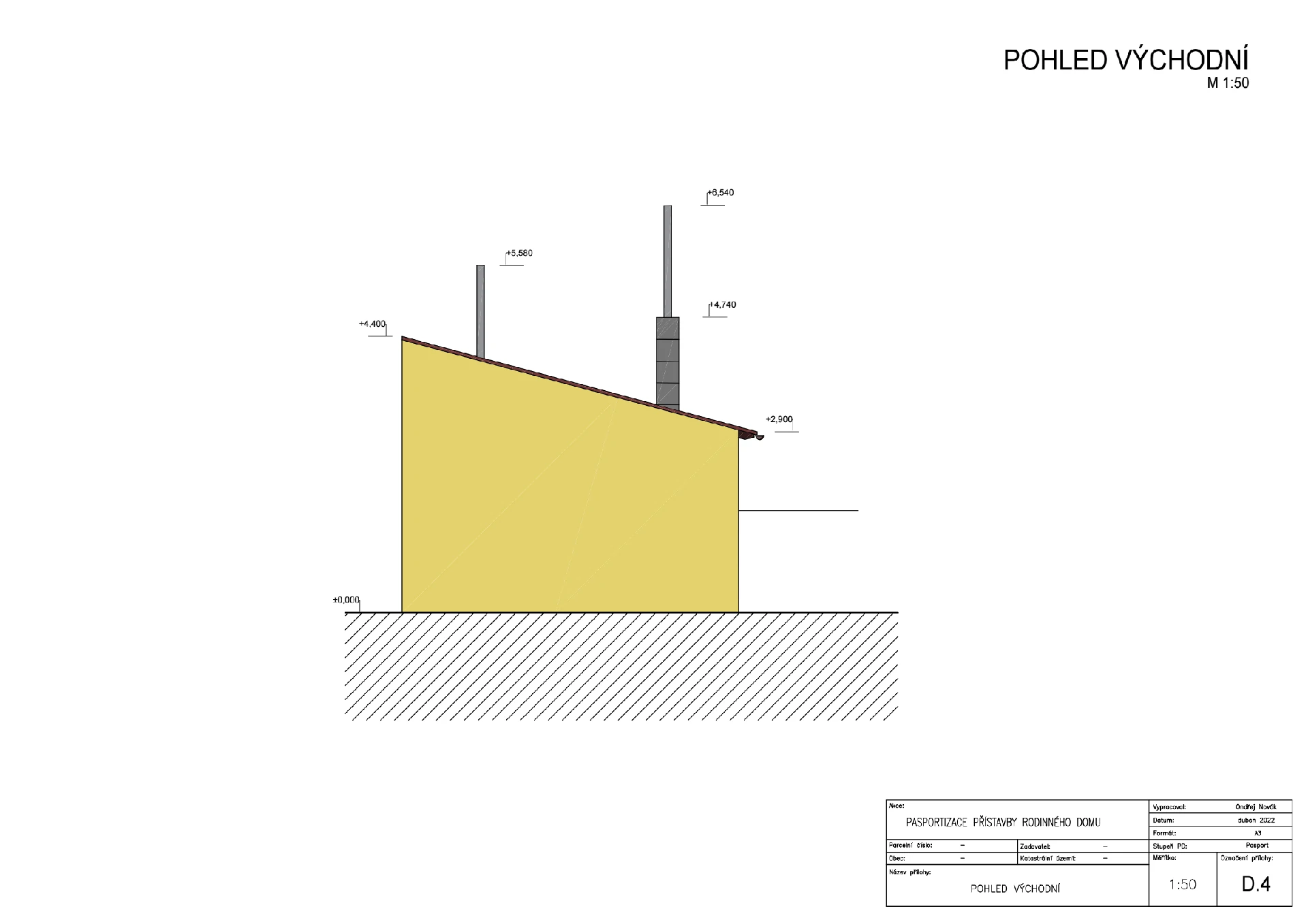 Pasport - přístavby Slavětín naší společností ArchOpa