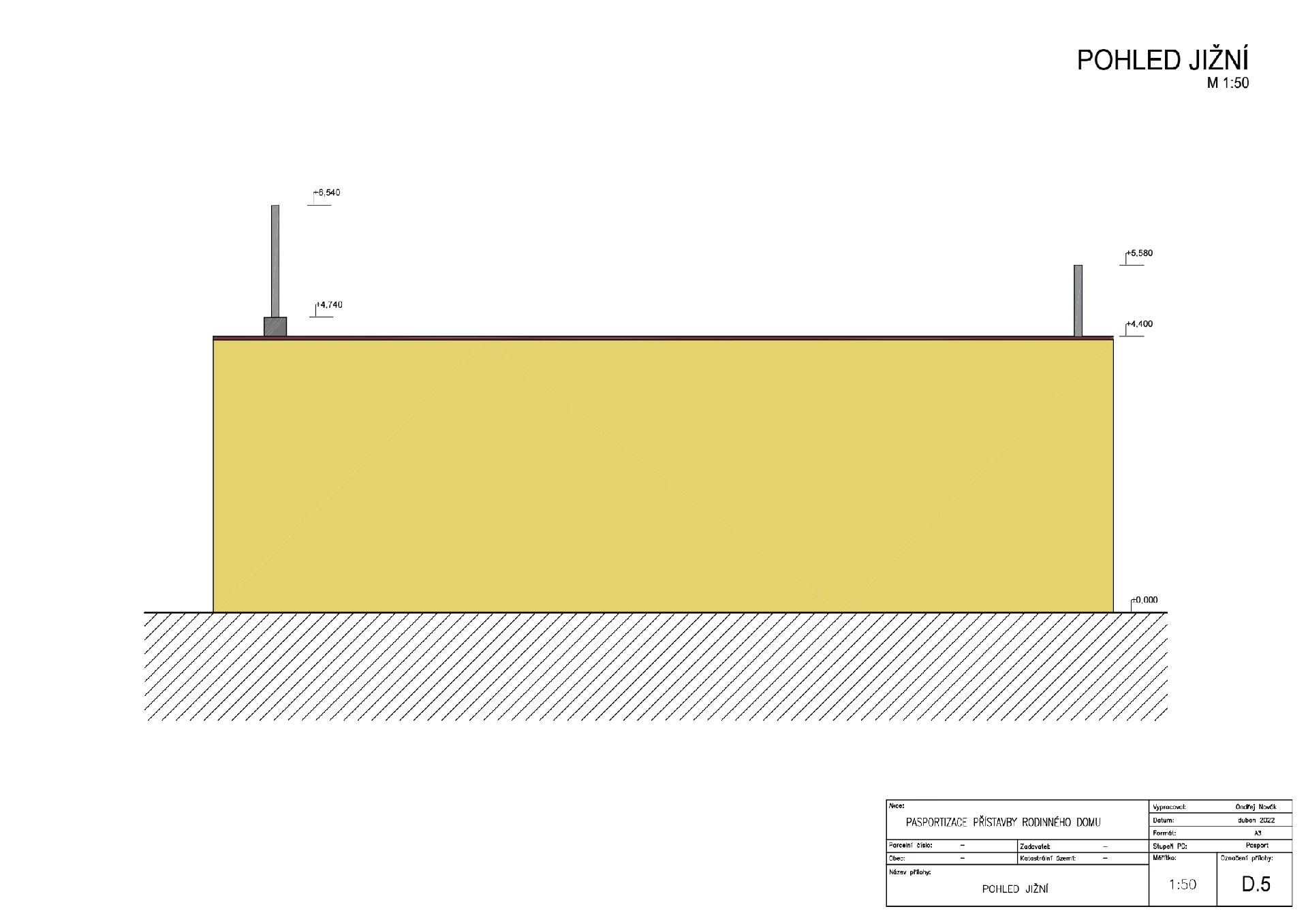 Pasport - přístavby Slavětín naší společností ArchOpa