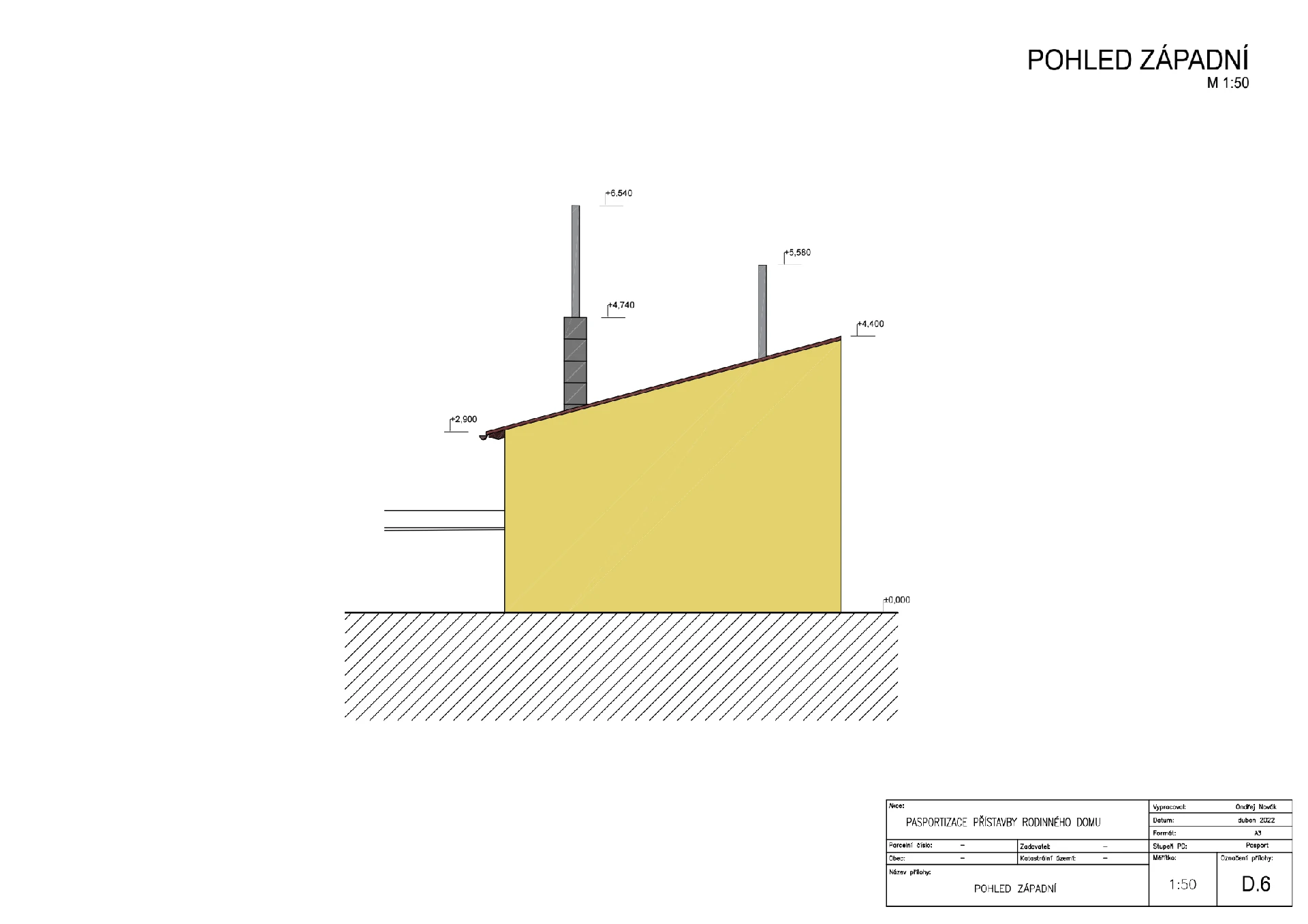 Pasport - přístavby Slavětín naší společností ArchOpa