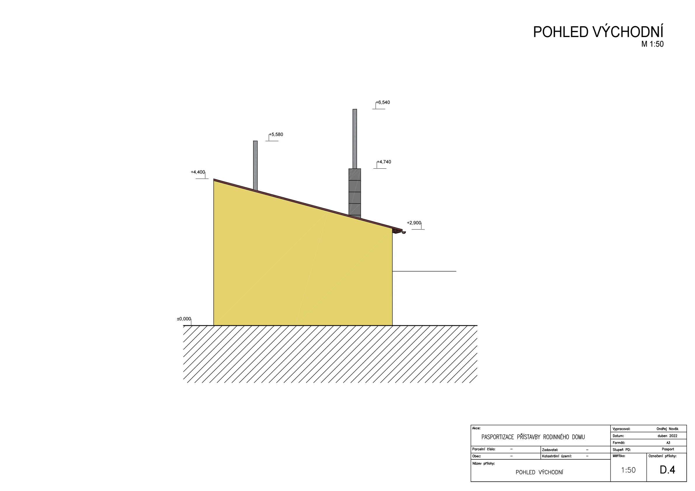 Pasport - přístavby Slavětín naší společností ArchOpa