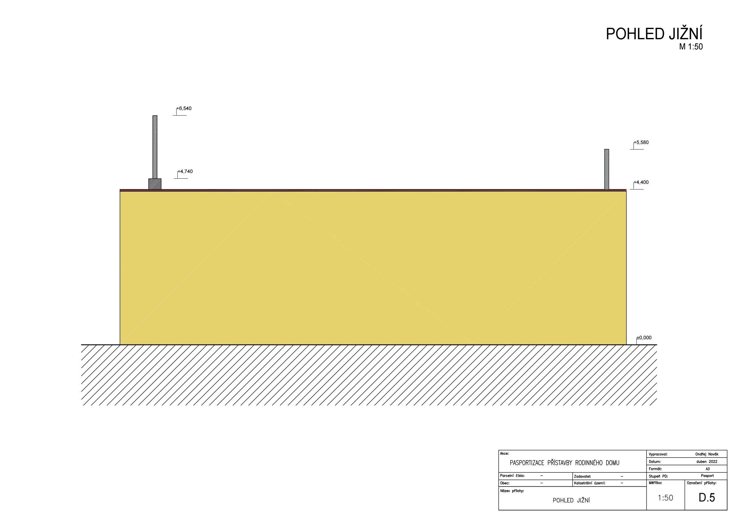 Pasport - přístavby Slavětín naší společností ArchOpa