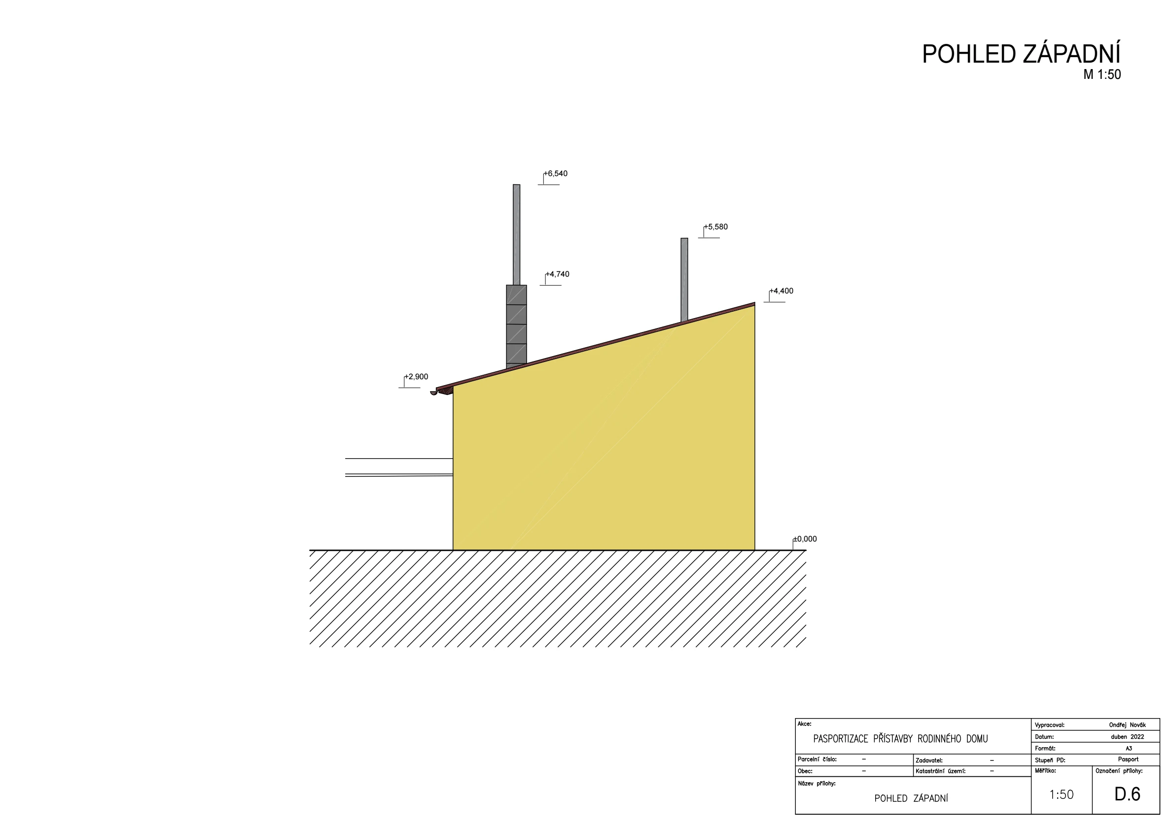 Pasport - přístavby Slavětín naší společností ArchOpa