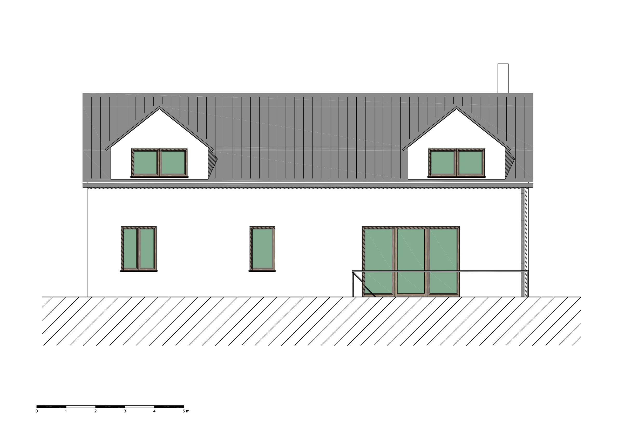 Architektonická studie - Rodinný dům Bynovec naší společností ArchOpa