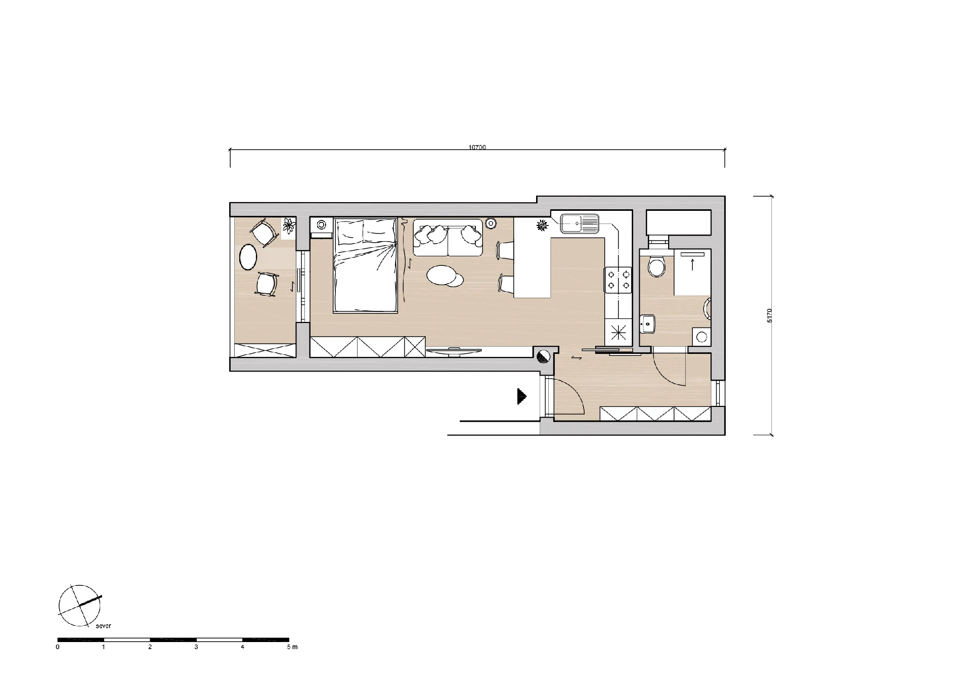 Rekonstrukce - byt Teplice naší společností ArchOpa