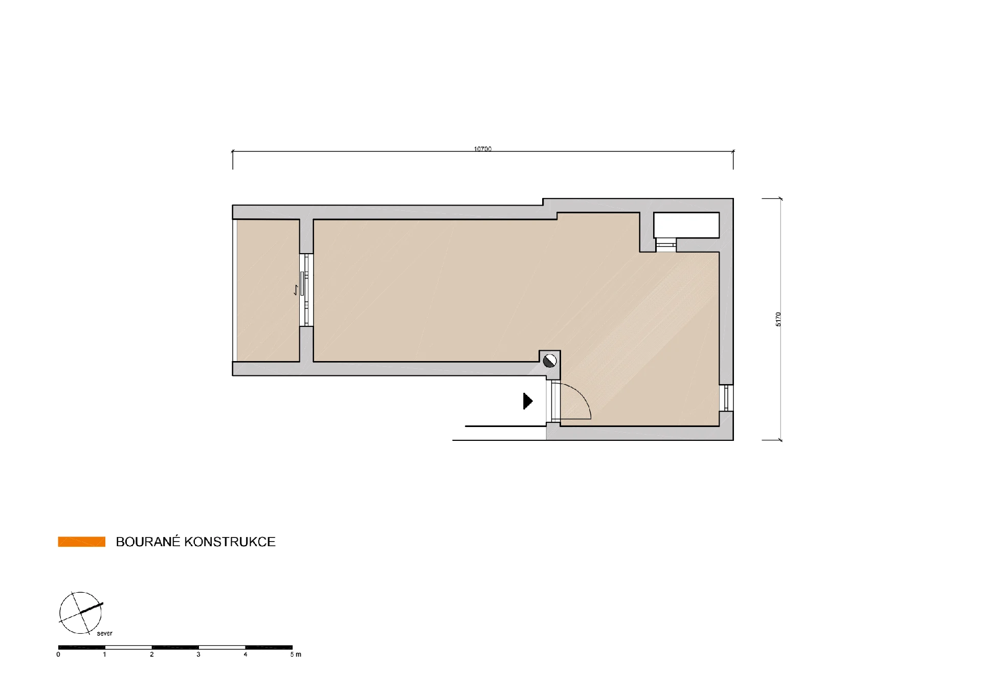 Rekonstrukce - byt Teplice naší společností ArchOpa