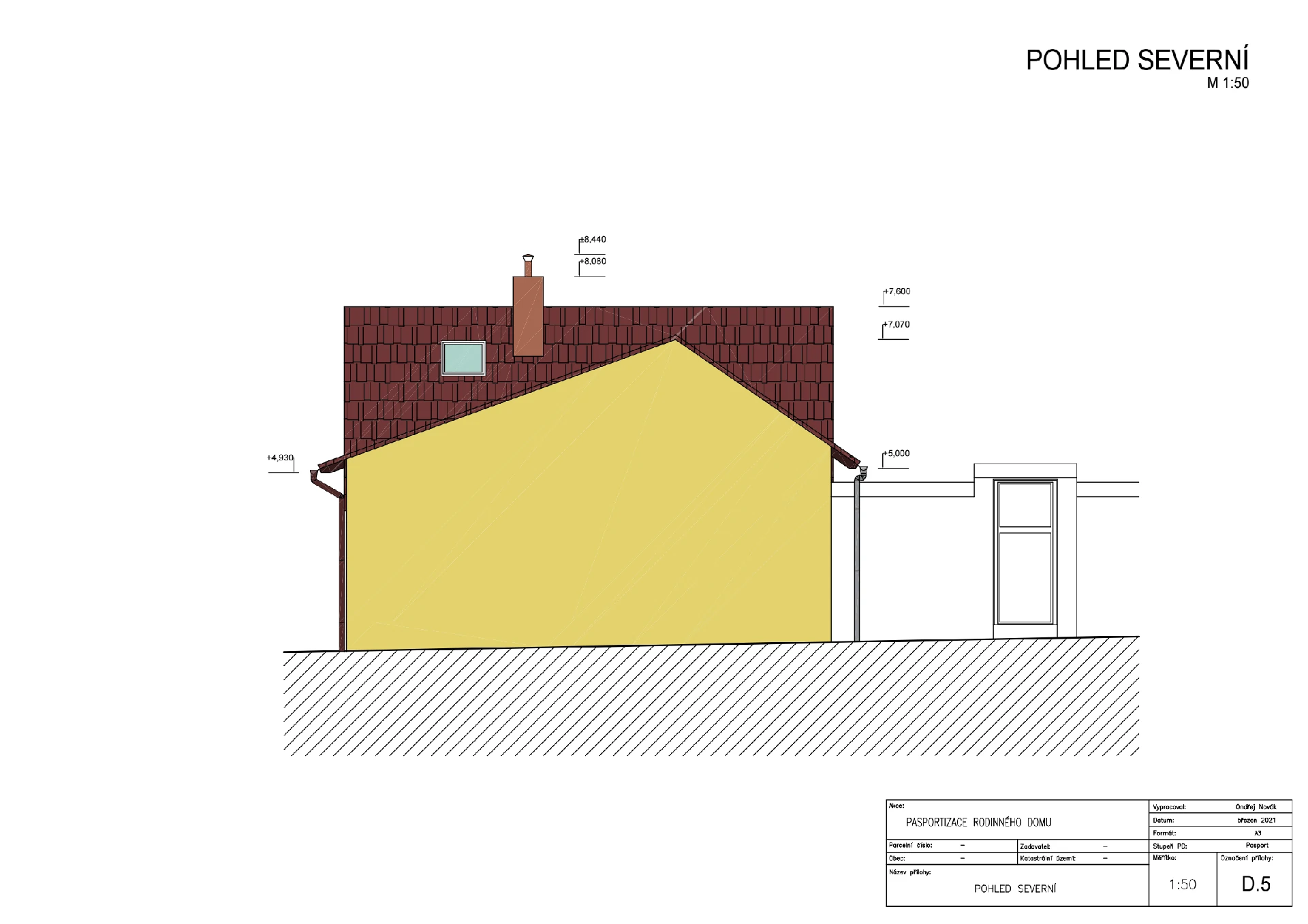 Pasport - rodinný dům Černochov naší společností ArchOpa