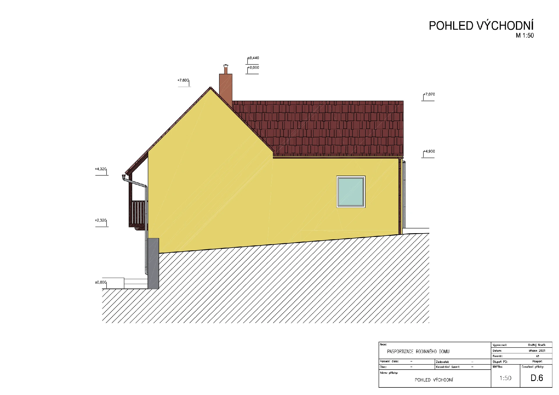 Pasport - rodinný dům Černochov naší společností ArchOpa