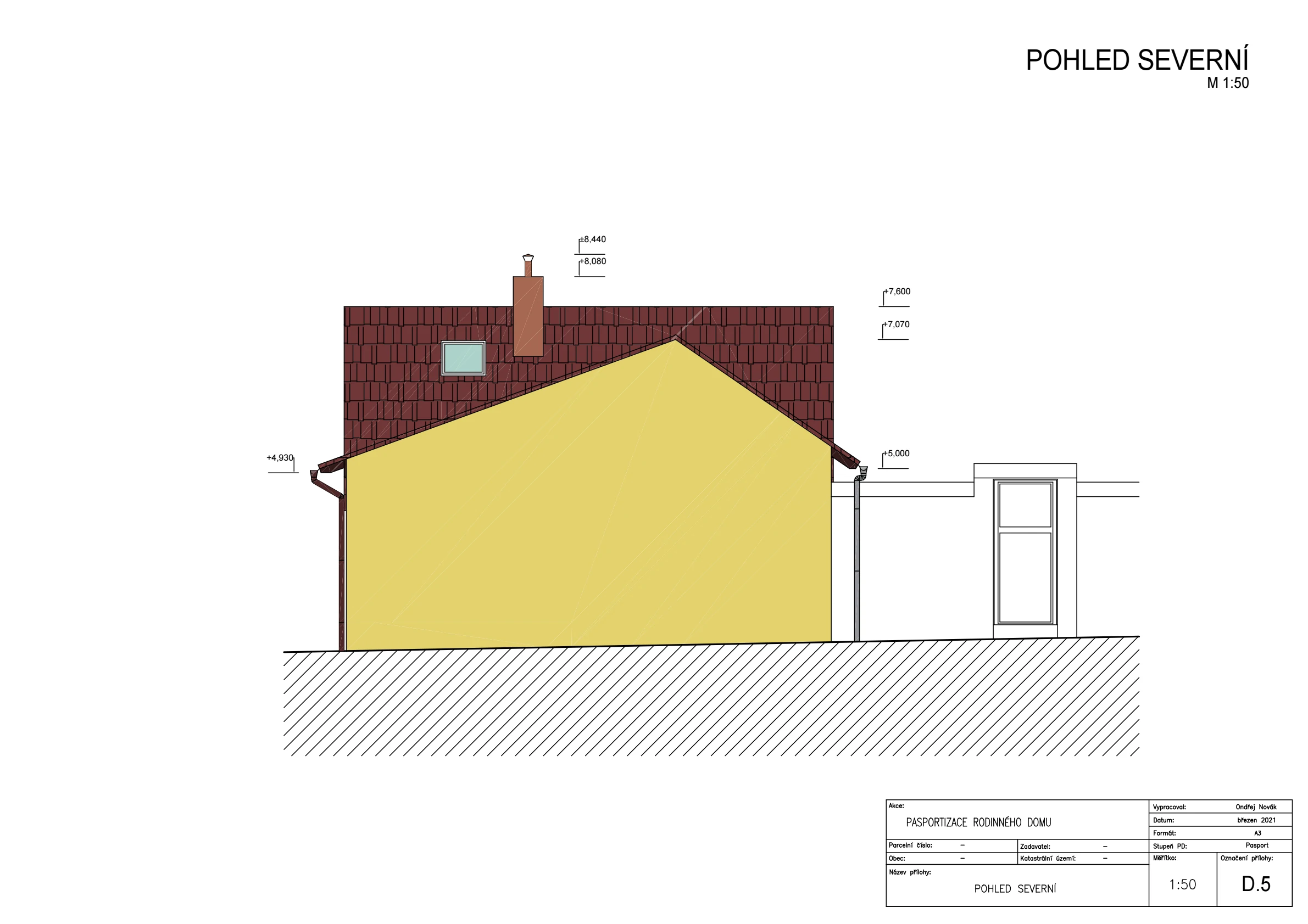 Pasport - rodinný dům Černochov naší společností ArchOpa