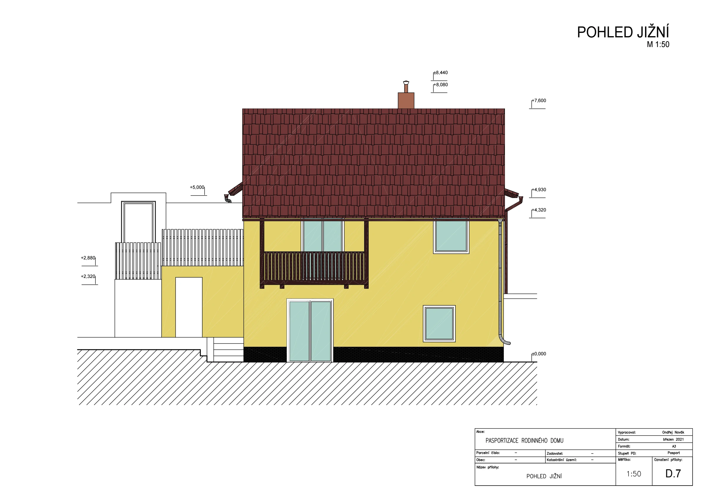 Pasport - rodinný dům Černochov naší společností ArchOpa