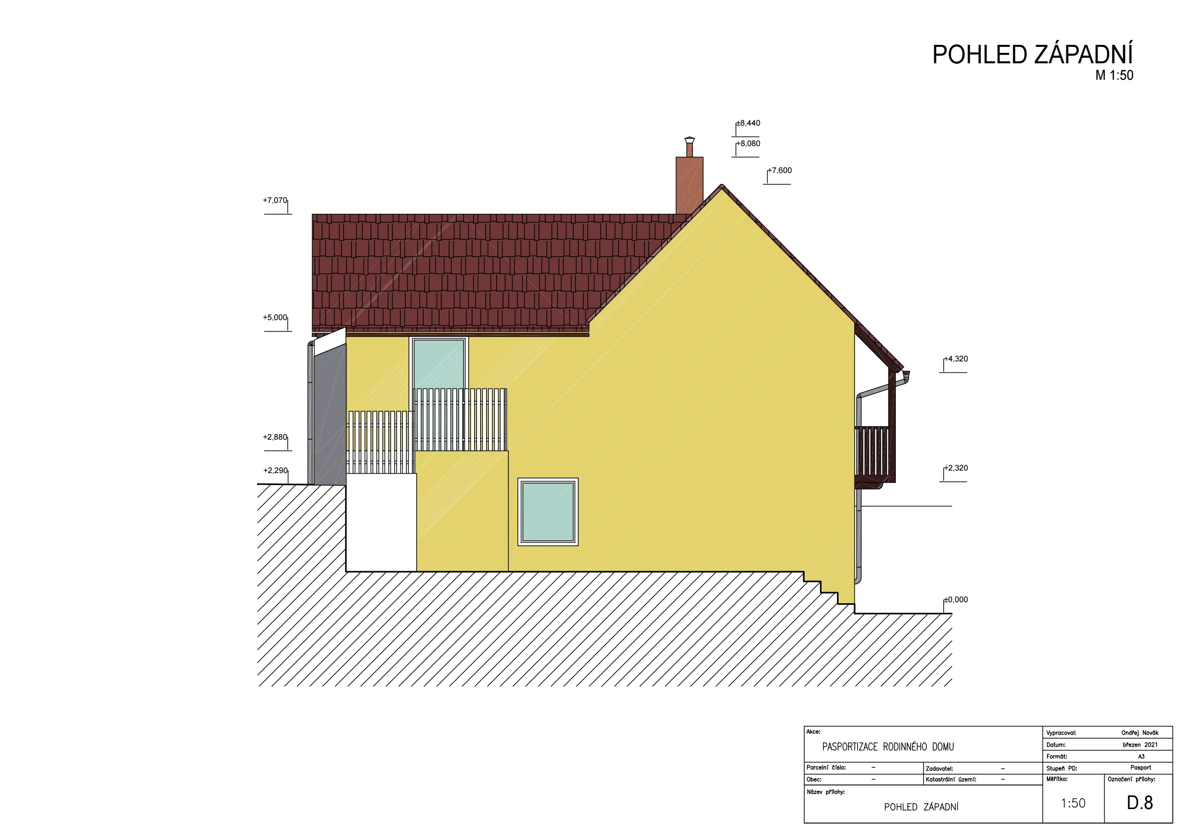 Pasport - rodinný dům Černochov naší společností ArchOpa