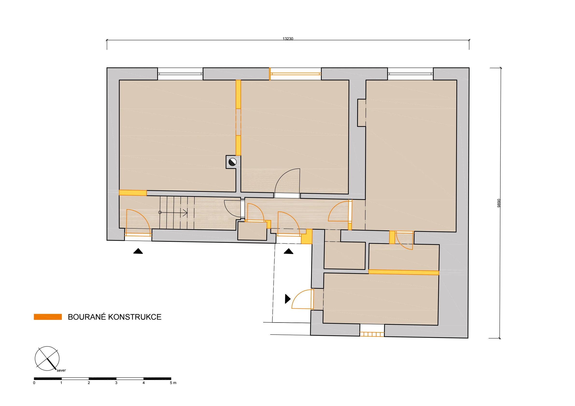 Návrh rekonstrukce - rodinný dům Blšany naší společností ArchOpa