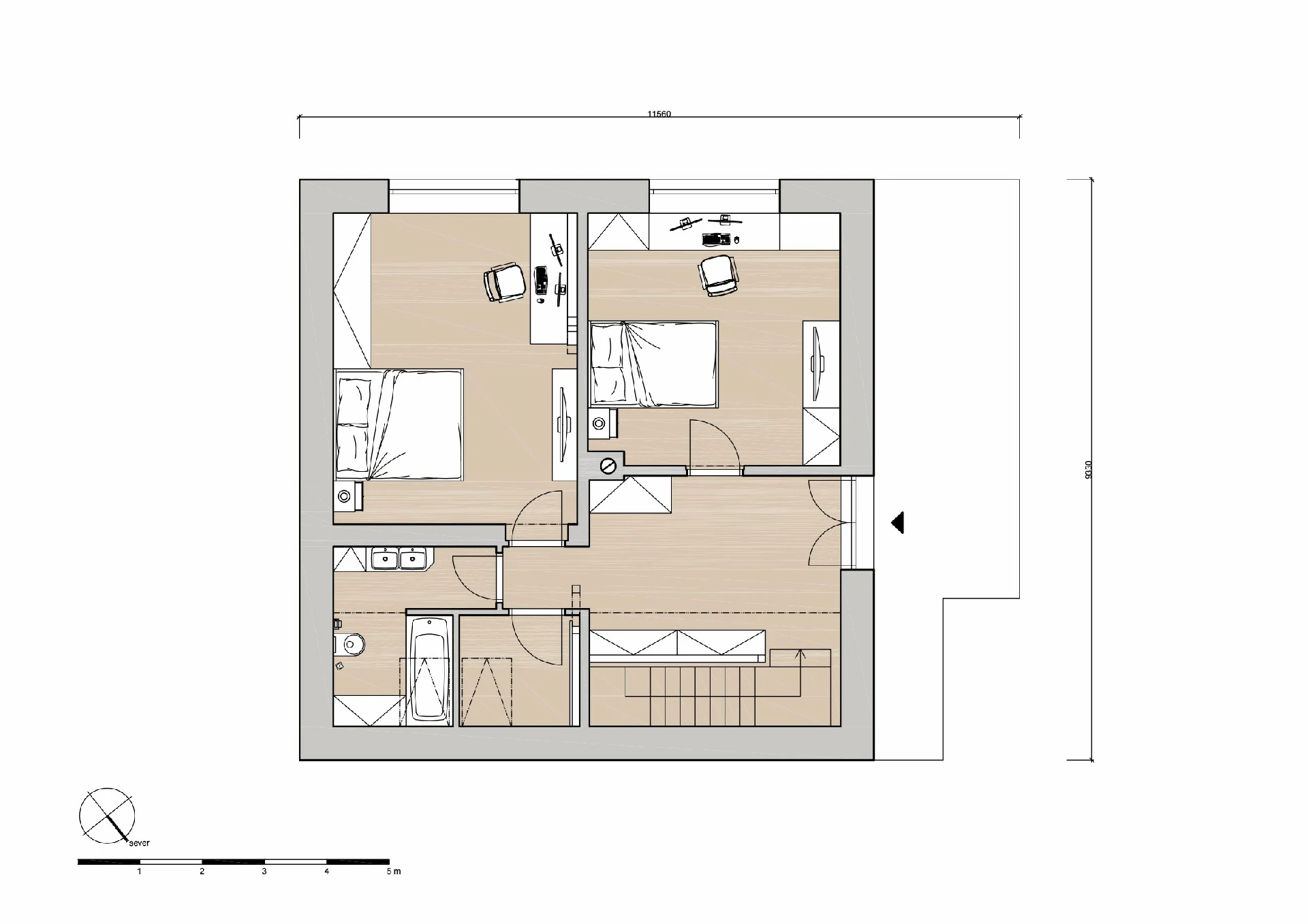 Návrh rekonstrukce - rodinný dům Ročov naší společností ArchOpa