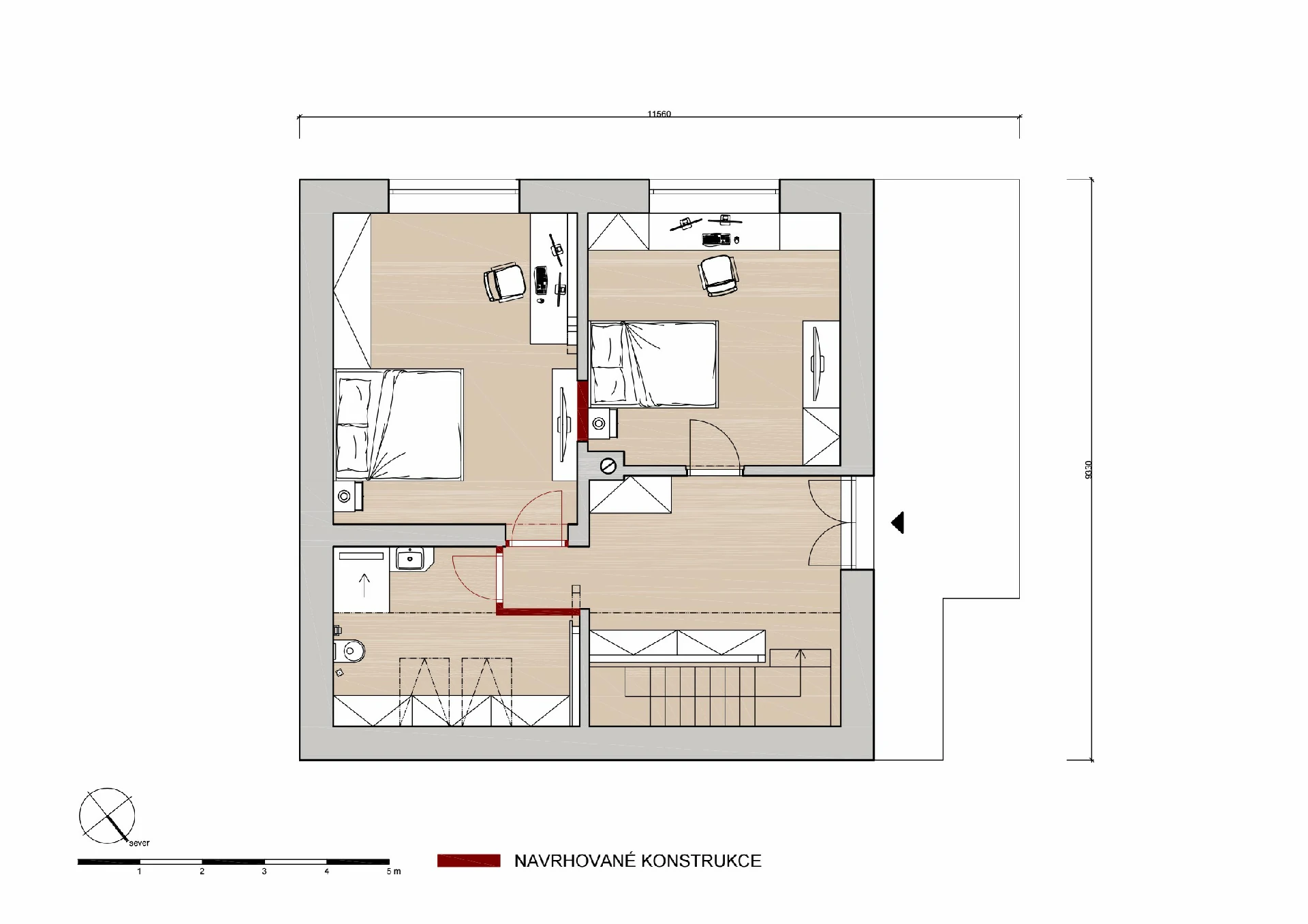 Návrh rekonstrukce - rodinný dům Ročov naší společností ArchOpa