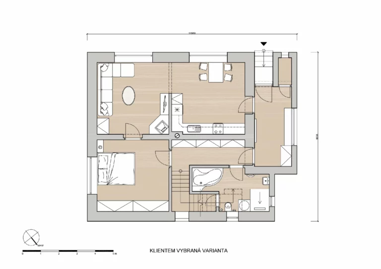 Návrh rekonstrukce - rodinný dům Ročov naší společností ArchOpa