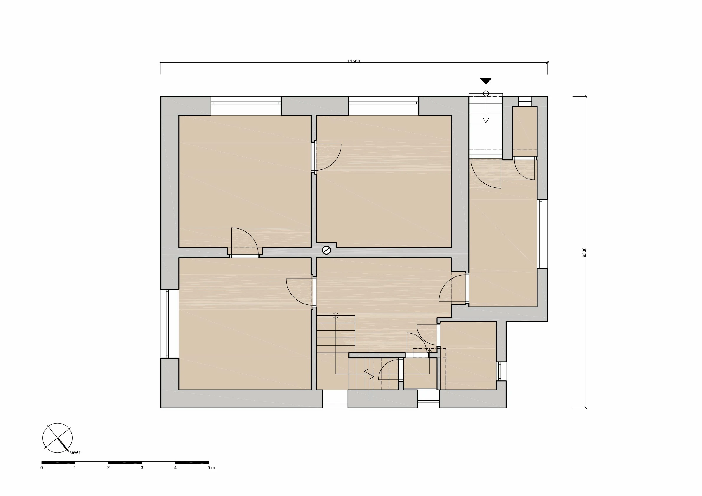 Návrh rekonstrukce - rodinný dům Ročov naší společností ArchOpa