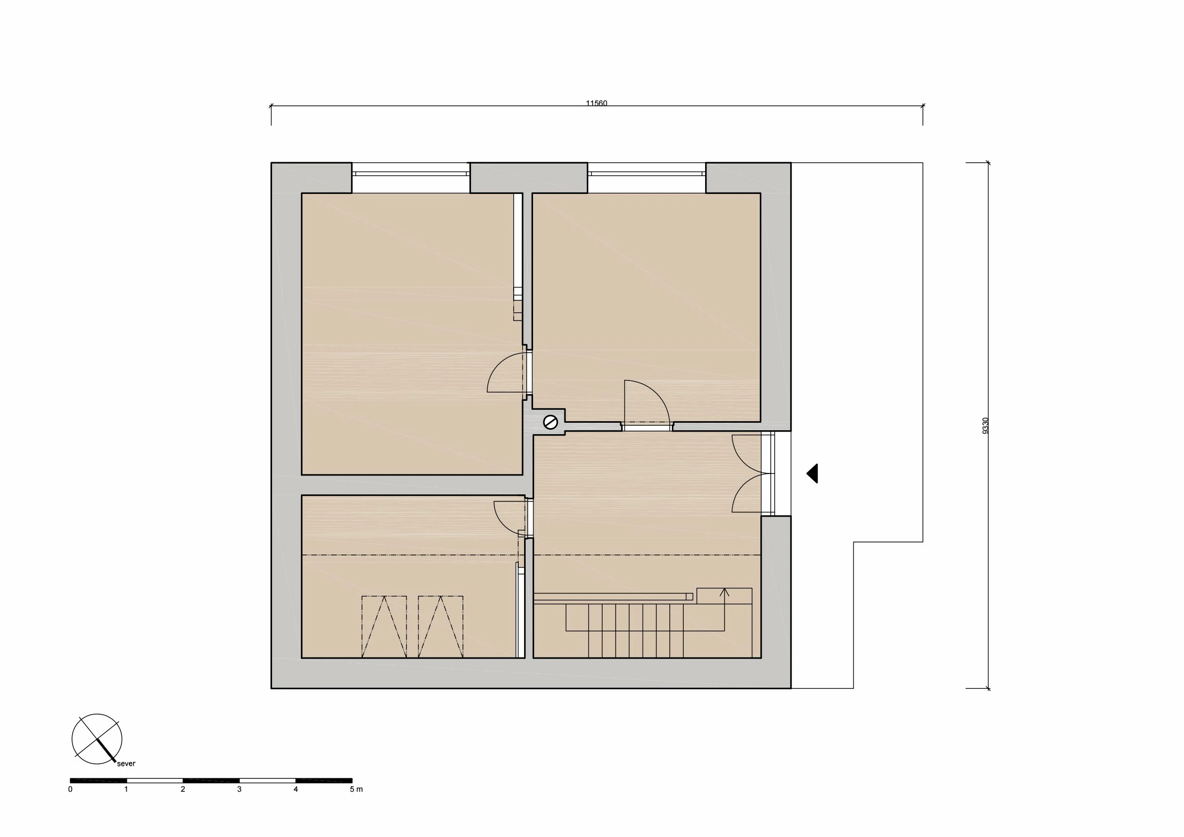 Návrh rekonstrukce - rodinný dům Ročov naší společností ArchOpa