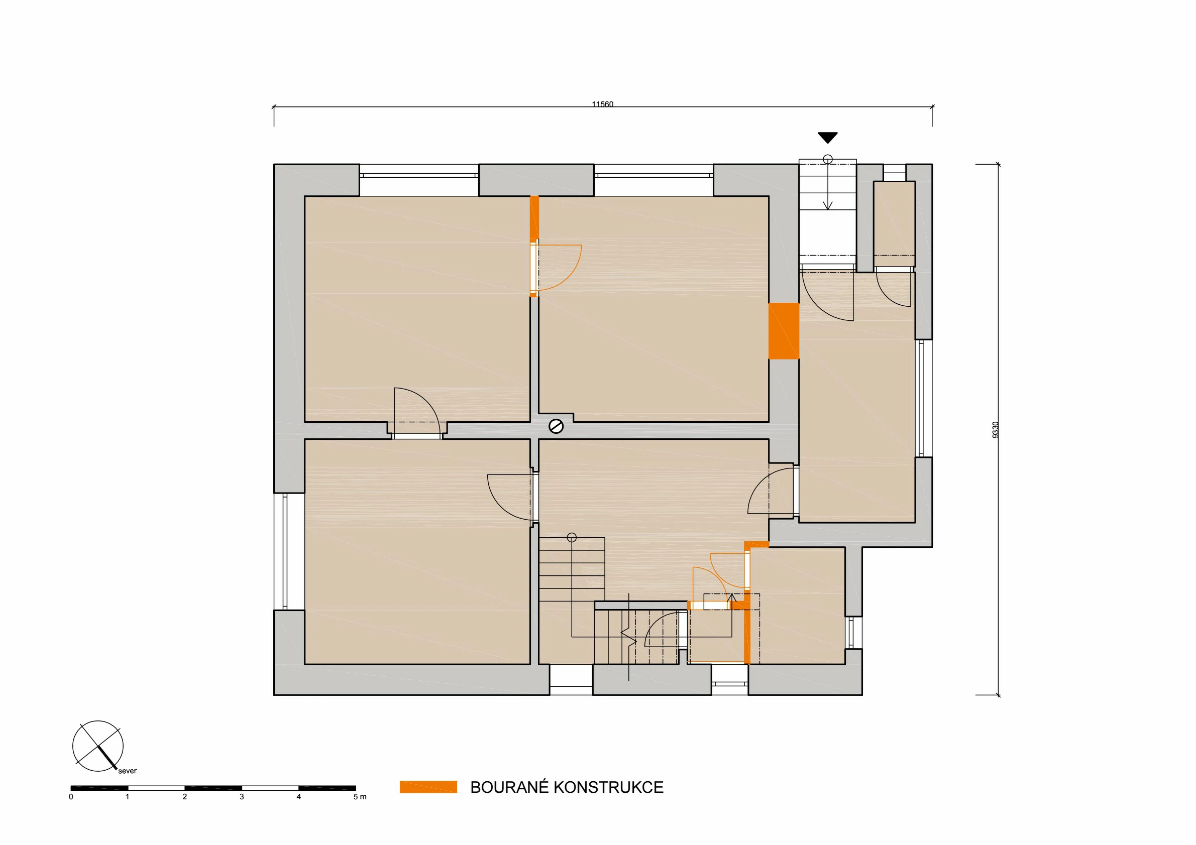 Návrh rekonstrukce - rodinný dům Ročov naší společností ArchOpa