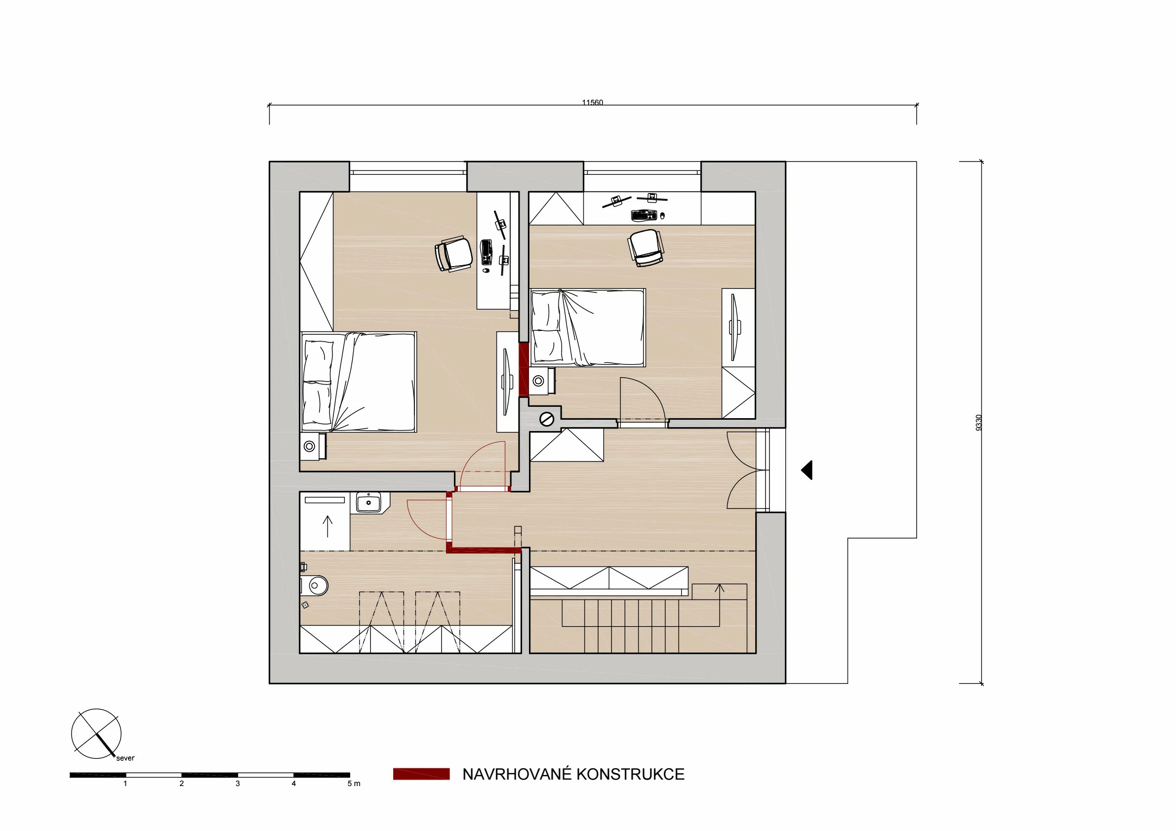 Návrh rekonstrukce - rodinný dům Ročov naší společností ArchOpa