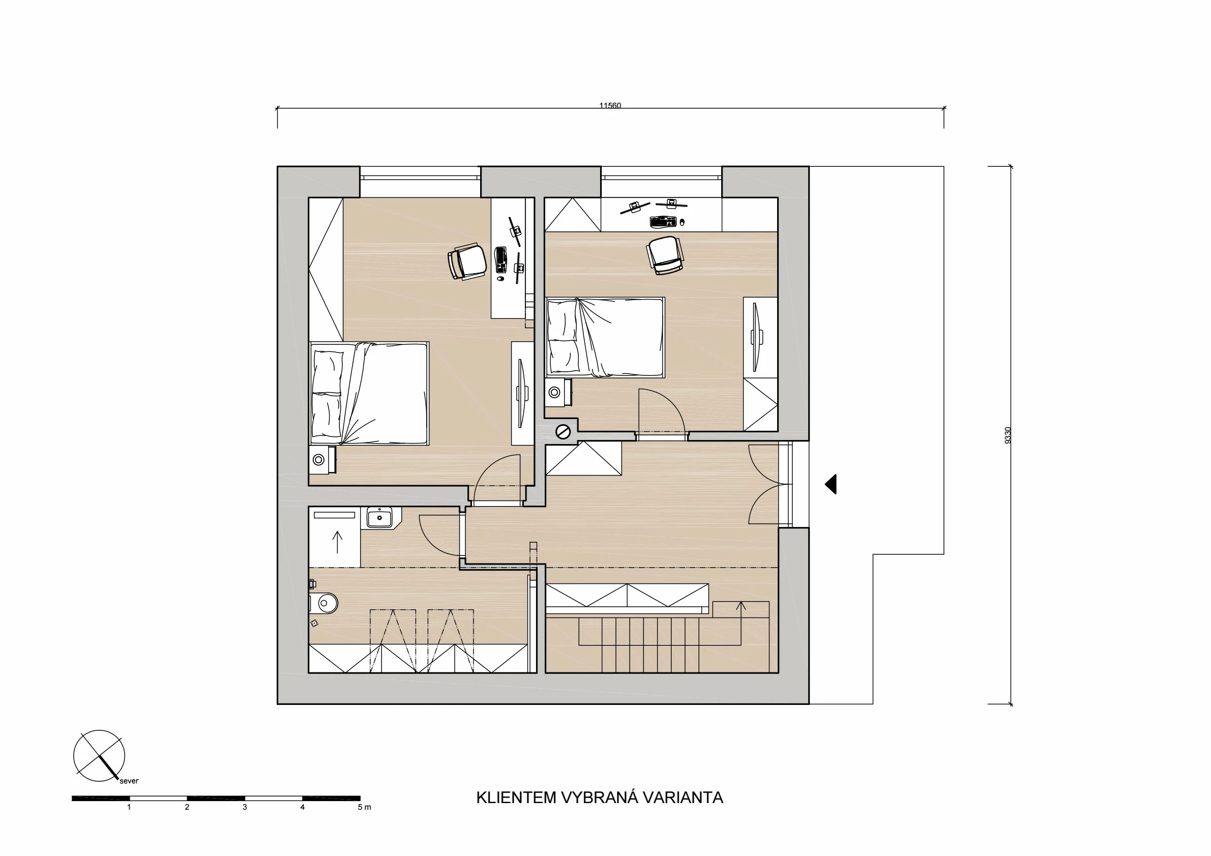 Návrh rekonstrukce - rodinný dům Ročov naší společností ArchOpa